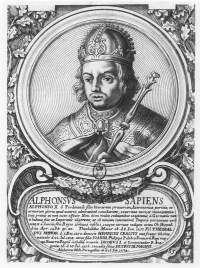 Alfonso X, mądry (rycina) autorstwa French School