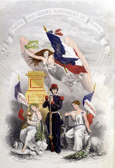 Alegoria Rewolucji Francuskich autorstwa French School