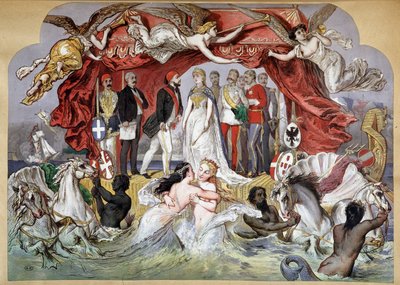 Alegoria inauguracji Kanału Sueskiego w dniu 17.11.1869 autorstwa French School
