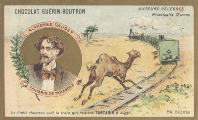 Alphonse Daudet (1840-1897), francuski pisarz i dramaturg, autor „Tartarin de Tarascon” (1872) autorstwa French School
