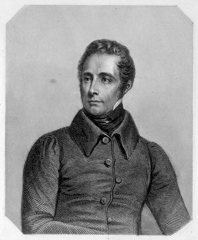 Alphonse de Lamartine, poeta francuski (1790-1869). W „”Historii Girondins”” Lamartine autorstwa French School