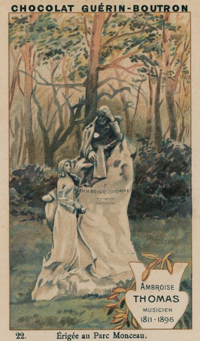 Ambroise Thomas, muzyk, 1811-1896, wzniesiony w Parc Monceau autorstwa French School