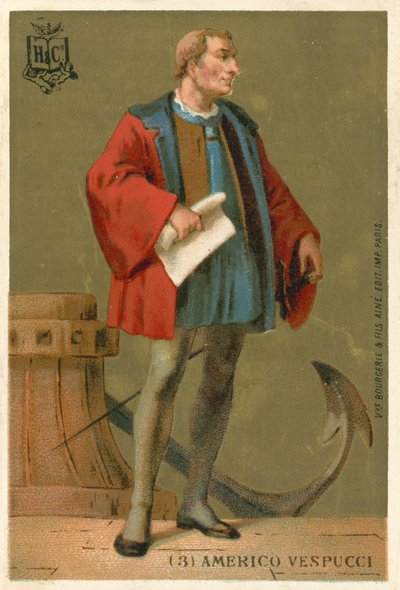Amerigo Vespucci, włoski nawigator autorstwa French School