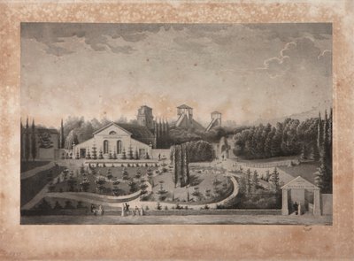 Park rozrywki z Panstéréorama autorstwa French School