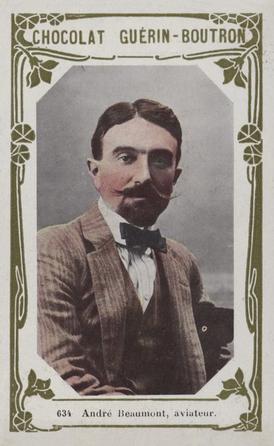 Andre Beaumont, lotnik (kolorowe zdjęcie) autorstwa French School