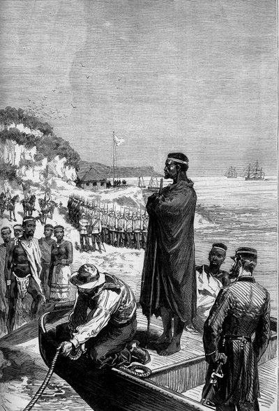 Wojna Anglo-Zulu w Afryce Południowej autorstwa French School