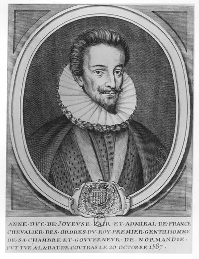 Anne, książę Joyeuse (grafika) autorstwa French School