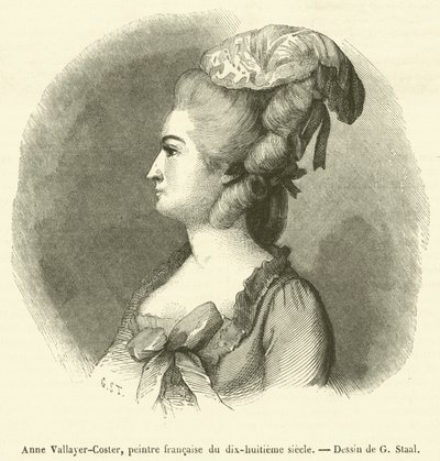 Anne Vallayer-Coster, francuska malarka XVIII wieku (grafika) autorstwa French School
