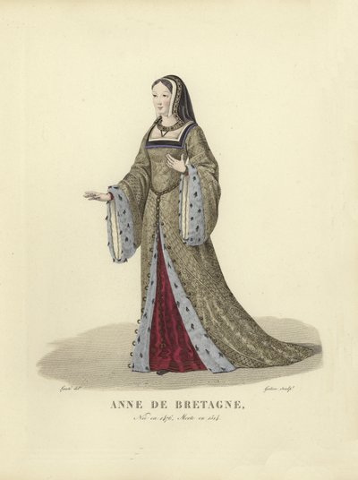 Anna z Bretanii, królowa małżonka Karola VIII i Ludwika XII Francji autorstwa French School