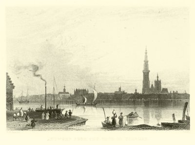 Antwerpia z Tete de Flandre autorstwa French School