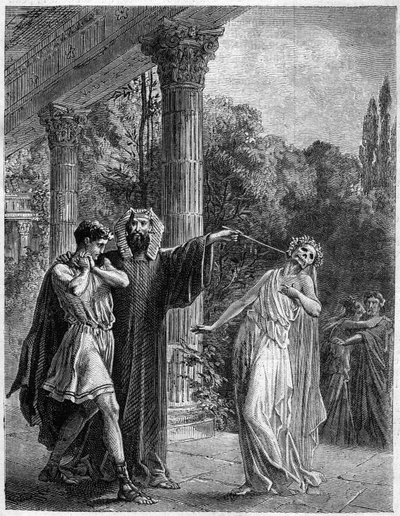 Apoloniusz do Koryntu. W „Historii magii nadprzyrodzonego świata i Fatality w czasie i narodach” red. Furne Jouvet et et Cie (1869). autorstwa French School