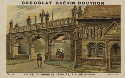 Łuk Triumfalny i Ossuarium w Sizun, Finistere autorstwa French School