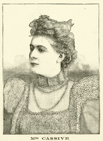 Armande Cassive, francuska aktorka (grawerowanie) autorstwa French School