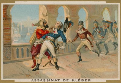 Zabójstwo Jean-Baptiste Klebera, dowódcy wojsk francuskich w Egipcie, Kair, 1800 autorstwa French School