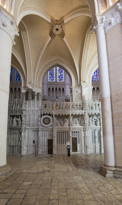 Zegar astronomiczny katedry chartres umieszczony w chórze autorstwa French School