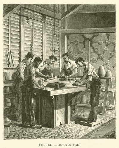 Warsztaty tłumu (grawerowanie) autorstwa French School
