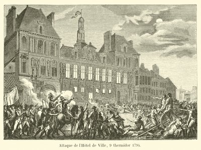Atak na Hôtel de Ville, 9 Thermidor 1794 autorstwa French School