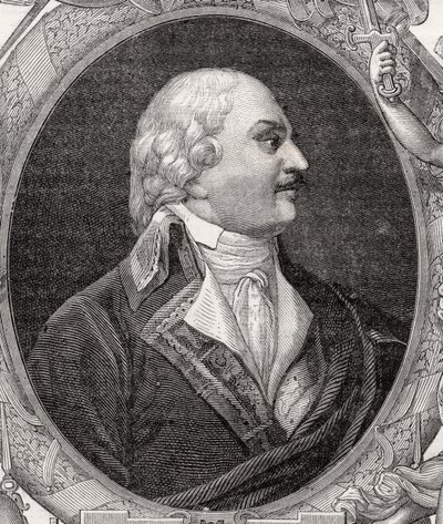 Auguste-Henri-Marie-Picot, markiz de Dampierre, grawerowane przez Stephane Pannemakera (1847-1930) z „Histoire de la Revolution Francaise” Louisa Blanca (1811-82) autorstwa French School