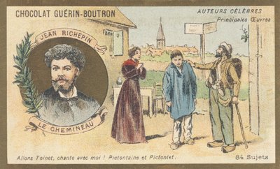 Auguste-Jules Richepin dit Jean Richepin (1849-1926), francuski poeta, powieściopisarz i dramaturg, autor „Le chemineau”, dramatu w pięciu aktach (1897) autorstwa French School