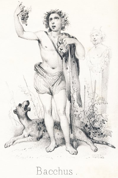 B Bachus: syn Jowisza i Semele autorstwa French School