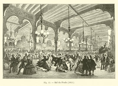Bal du Prado, 1855 autorstwa French School