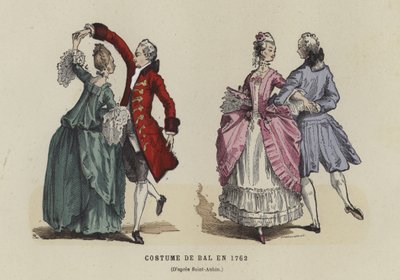 Kostium balowy, 1762 autorstwa French School