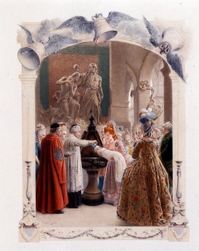 Chrzest w XVIII wieku - w „”Kobieta jakości w minionym stuleciu”” autorstwa French School