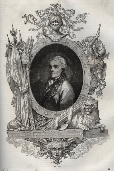Baron joseph Alvinczi (Alvinczy von Borberek) (1735-1810) Austriacki generał - - Nowa encyklopedia narodowa Maurice