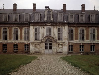 Architektura barokowa: fasada Hotelu des Rams (XVII wiek), Abbeville, Somme (80). autorstwa French School
