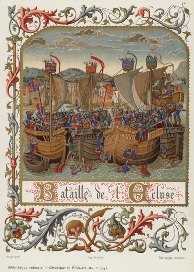 Bitwa pod zamkiem (chromolitho) autorstwa French School