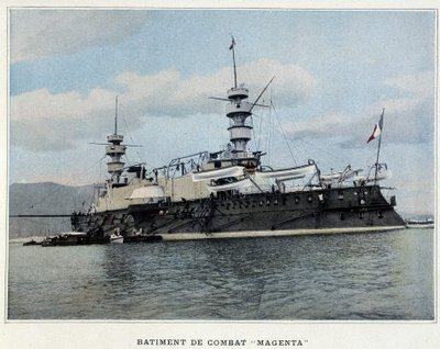 Battle Building „”Magenta”” – w „”Albumie wojskowym – Marine: Life on board”” autorstwa French School