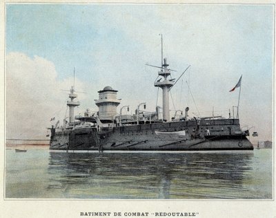 Łódź bojowa „Formidable” – w „Albumie wojskowym – Navy: Life on board”” autorstwa French School