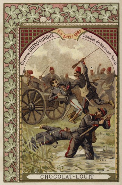 Bitwa pod Karavan-Serai, wojna grecko-turecka, kwiecień 1897 autorstwa French School