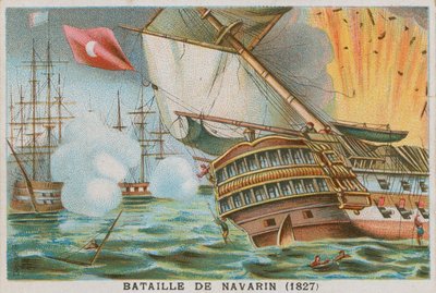 Bitwa pod Navarino, 1827 autorstwa French School