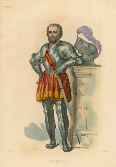 Bayard (kolorowy grawerunek) autorstwa French School