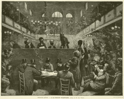 Beaux-Arts, At the Salle Graffard, obraz M Jean Beraud (grafika) autorstwa French School