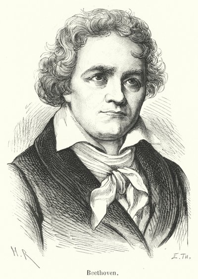 Beethoven (Grawerowanie) autorstwa French School