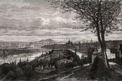 Bellevue (Seine-et-Oise) - rycina w „La France illustrée: geografia, historia, administracja statystyczna” autorstwa V.A. Malt-Browna. 1884 autorstwa French School