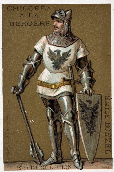 Bertrand du Guesclin (Duguesclin) (w. 1320-1380). Konstabl Francji autorstwa French School