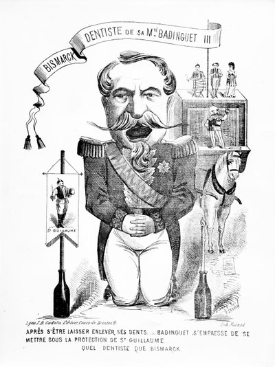 Bismarck, Dentysta Jego Królewskiej Mości Badinguet III, 1871 autorstwa French School