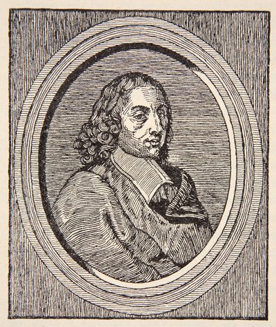 Blaise Pascal, ilustracja z Historii Narodu Francuskiego, Nauki, tomy I i II, autorstwa Gabriela Hanotaux (1853-1944), 1924 autorstwa French School