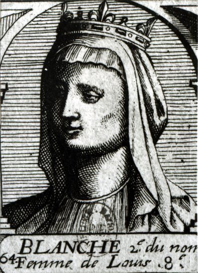 Blanche z Kastylii (1188-1252) królowa Francji autorstwa French School