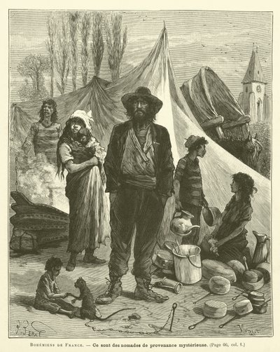 Bohemians Of France (rycina) autorstwa French School