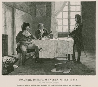 Bonaparte, Turreau i Volney w Nicei w 1793 r. autorstwa French School