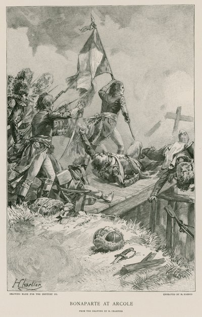 Bonaparte w Arcole autorstwa French School