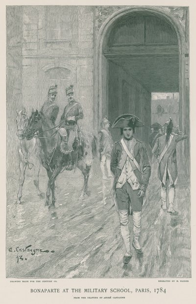 Bonaparte w Szkole Wojskowej autorstwa French School
