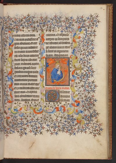 Księga godzin, dodaj MS 32454 f.12r, Francja autorstwa French School