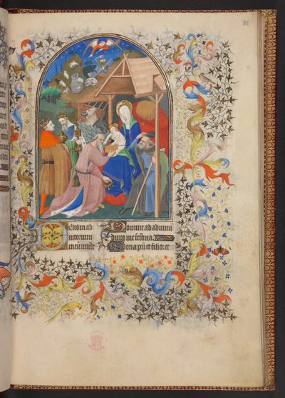 Księga godzin, dodaj MS 32454 f.35r, Francja autorstwa French School