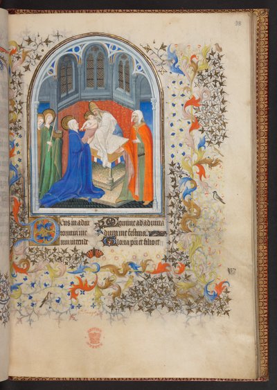 Księga godzin, dodaj MS 32454 f.38r, Francja autorstwa French School