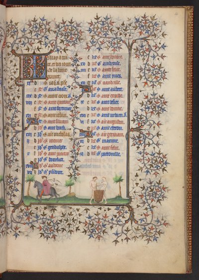 Księga godzin, dodaj MS 32454 f.4r, Francja autorstwa French School